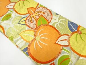 アンティーク　橘模様織出し丸帯（材料）